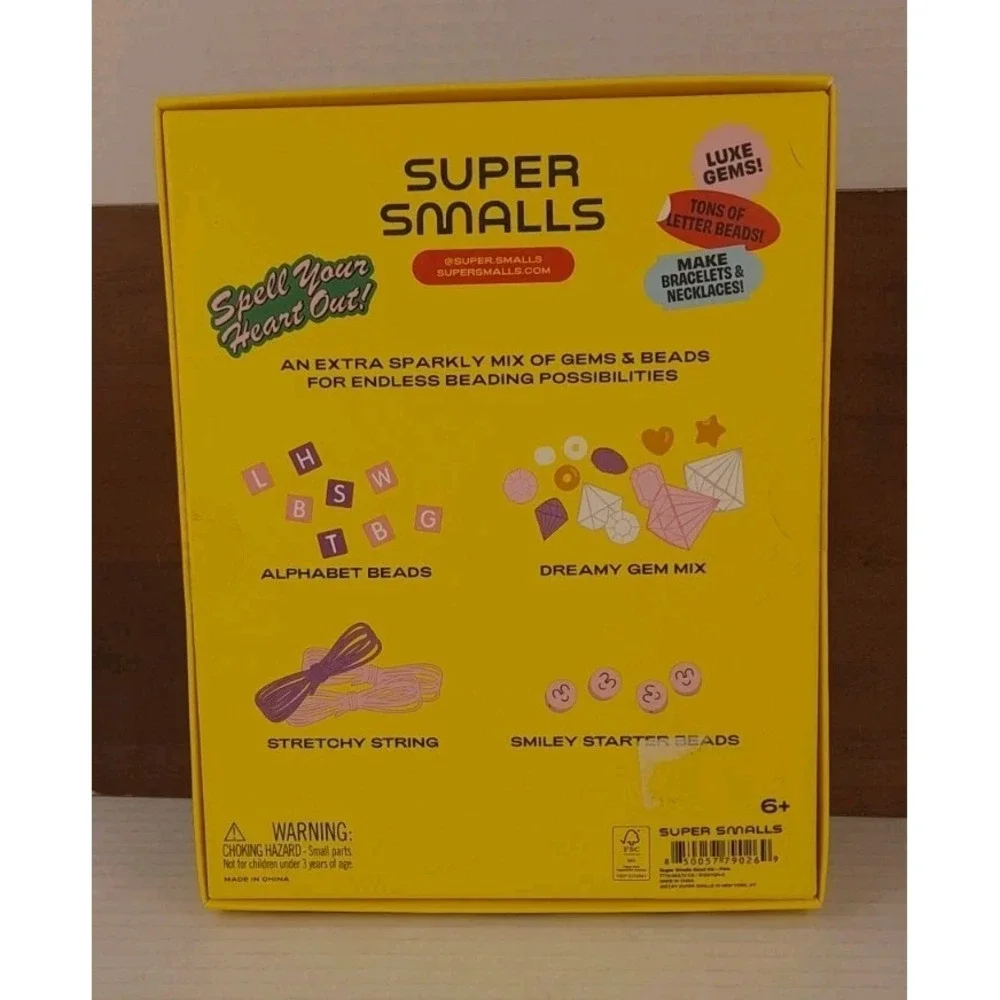 Super Smalls Rainbow Bead Kit for Kids Jewelry Making New In Box